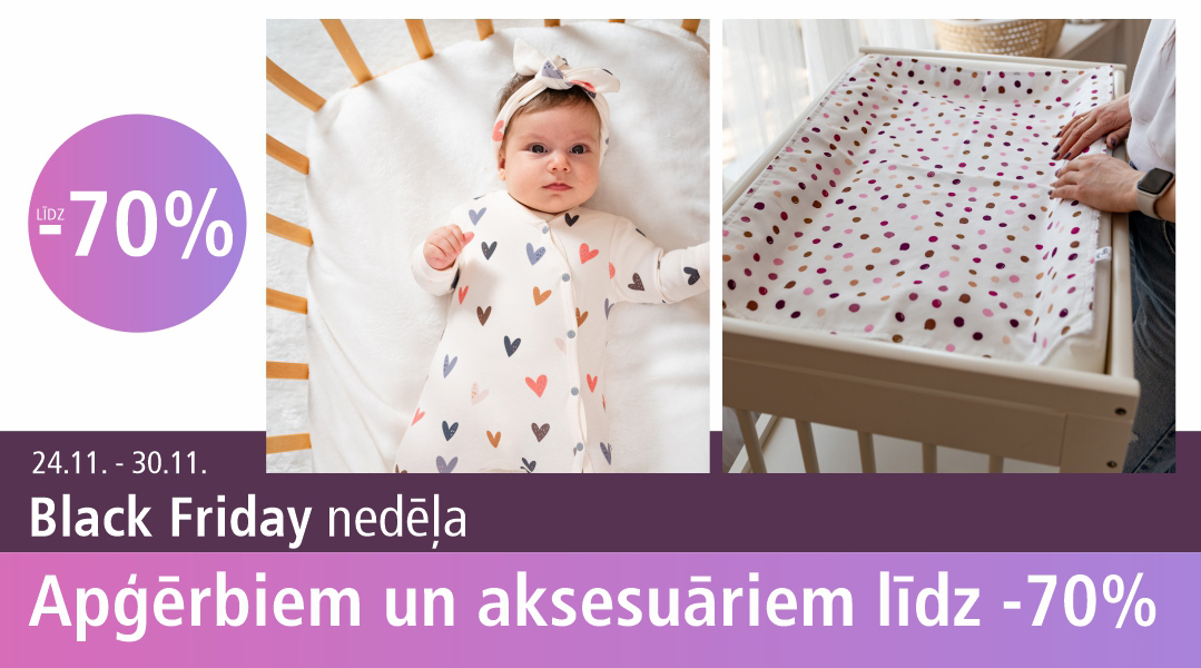 Black Friday BabyColors.lv – Atlaides līdz 70% bērnu precēm