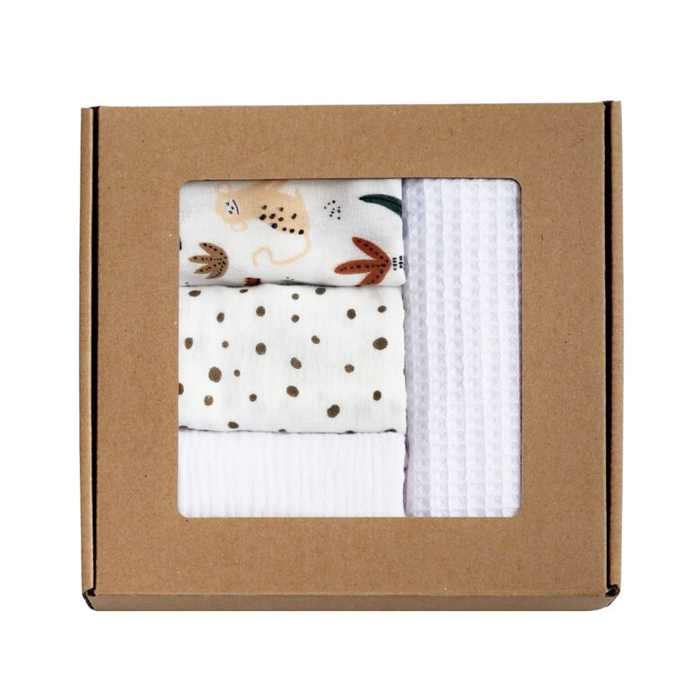 Set: Muslin Cloths & Waffle Towel