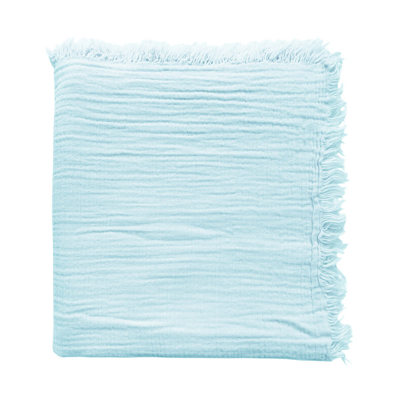 Muslin blanket, blue