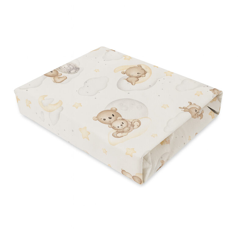 Cotton sheets with an elastic band, 120x60cm | Moon