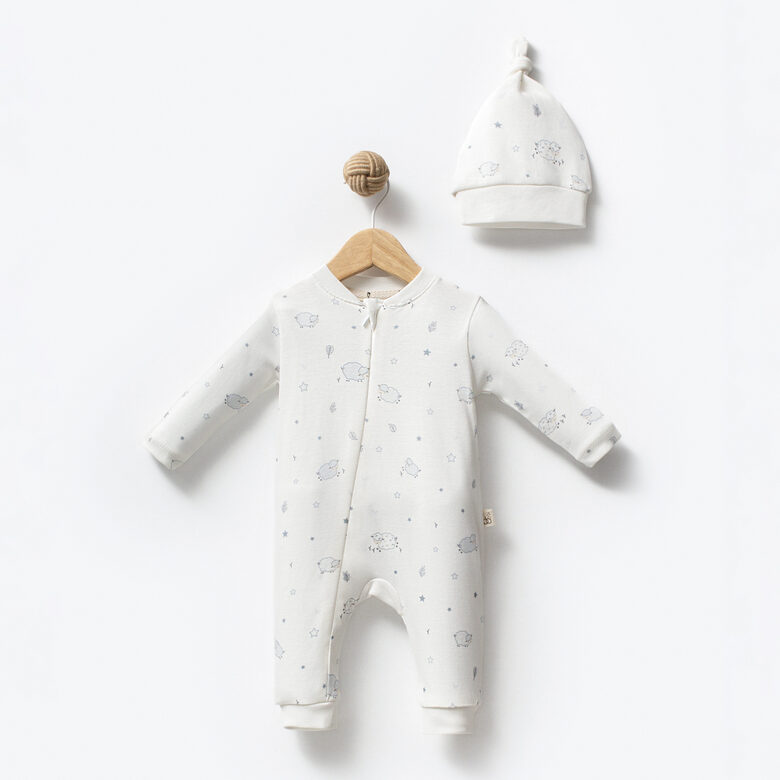 Long Sleeve Romper & Hat | Sheep