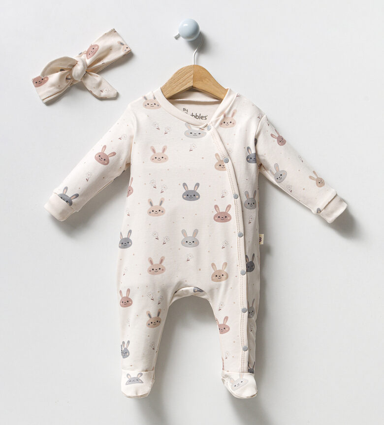 Rāpulītis + galvas lenta | Zaķīši (Izmēri: 0-3mēn., 3-6mēn.)