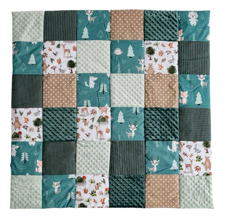Play mat, 110x110cm, green