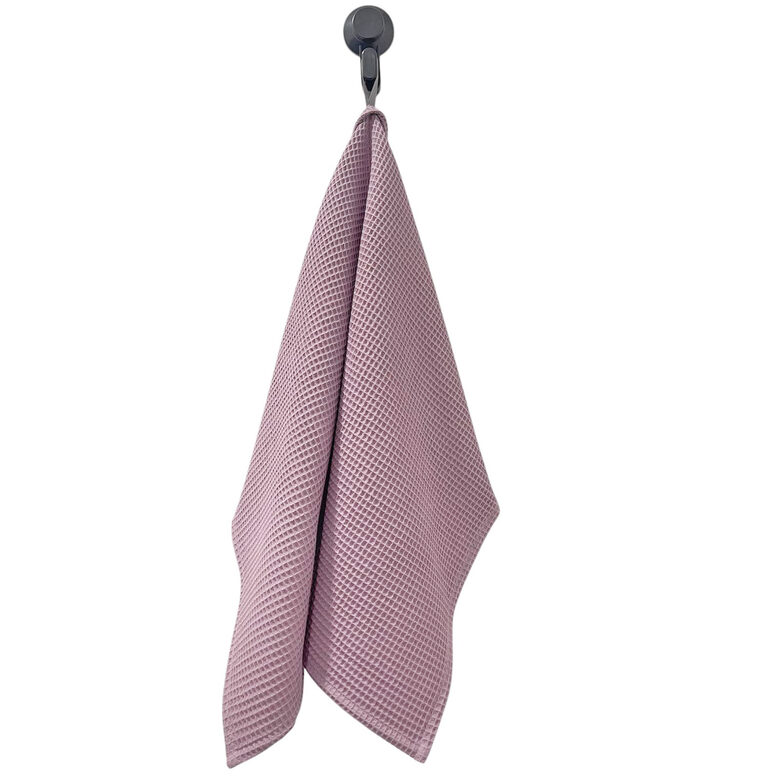 Cotton Waffle Weave Towel 50x70 cm, pastel violet