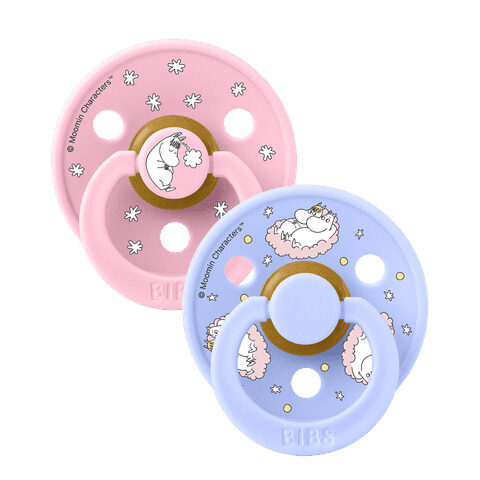 BIBS x Moomin - Colour Round, Dreaming Baby Pink