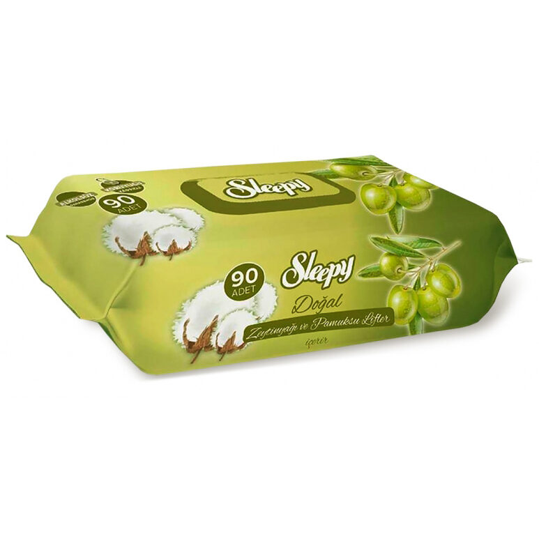 Wet Wipes Sleepy - Olive, 90pcs.