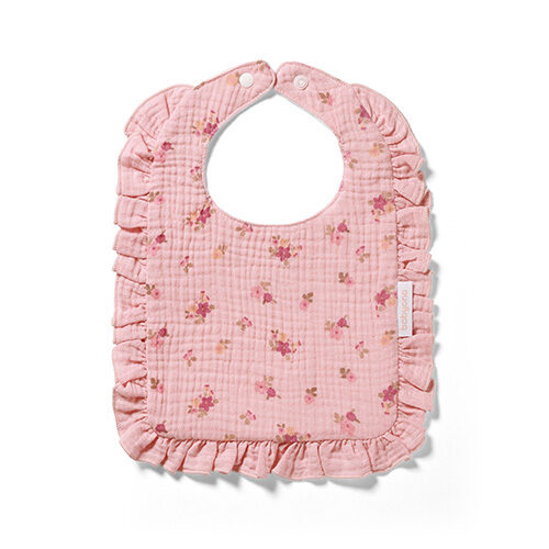 Muslin Bib with Ruffle
