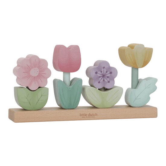 Wooden Stacking Flowers LITTLE DUTCH Fairy Garden