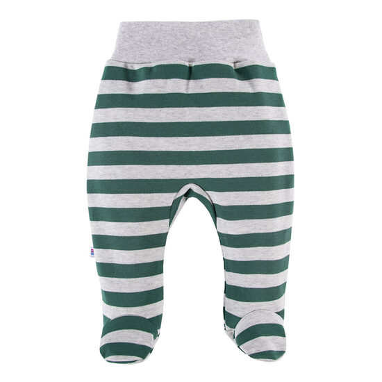 Biksītes ar pēdiņām, zaļpelēkas - svītrainas (Izmēri: 56., 62., 74., 80.)