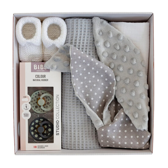 Dāvanu komplekts mazulim | Zaķis, pelēks