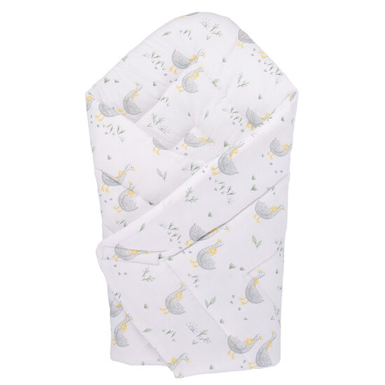 Baby Swaddle Wrap 80x80 cm | Geese
