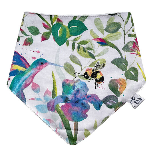 Waterproof Drool Bib | Hummingbird