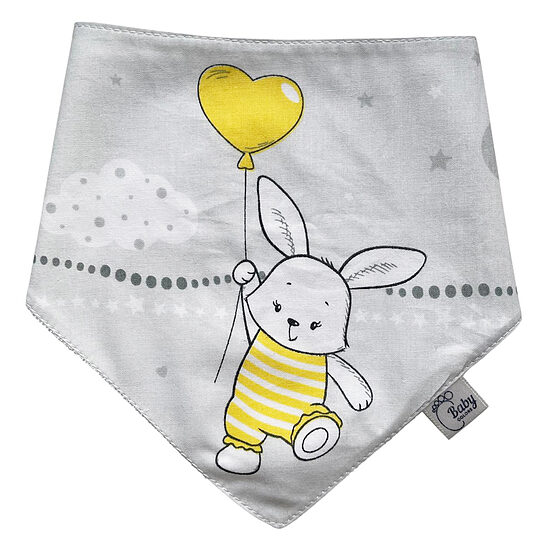Waterproof Drool Bib | Bunnies with Balloons