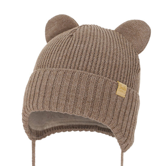 Merino wool winter hat, brown | Shedon (9-12 months, 18–24 months)