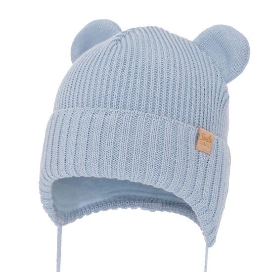 Merino wool winter hat, light blue | Shedon (9-12 months, 18–24 months)