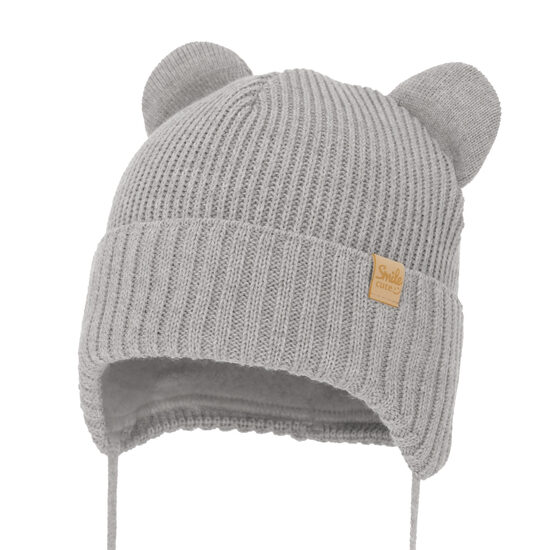 Merino wool winter hat, grey | Shedon (9-12 months, 18–24 months)