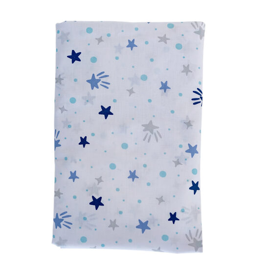 Palags ar gumiju, 120x60cm | Zilas zvaigznītes