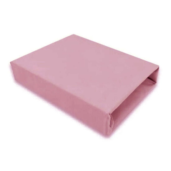 Cotton sheets with an elastic band, 120x60cm, dark pink
