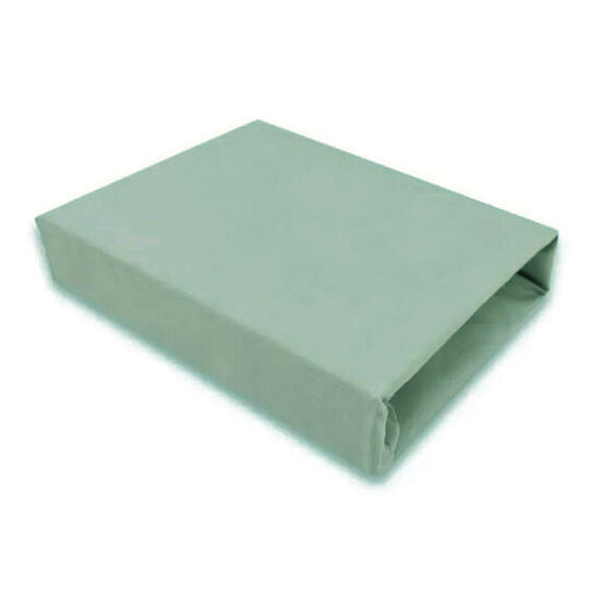 Cotton sheets with an elastic band, 120x60cm, sage