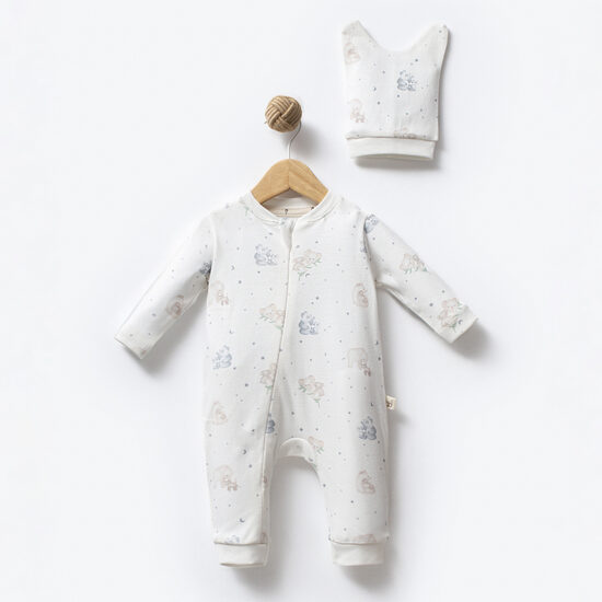 Long Sleeve Romper & Hat | Koala