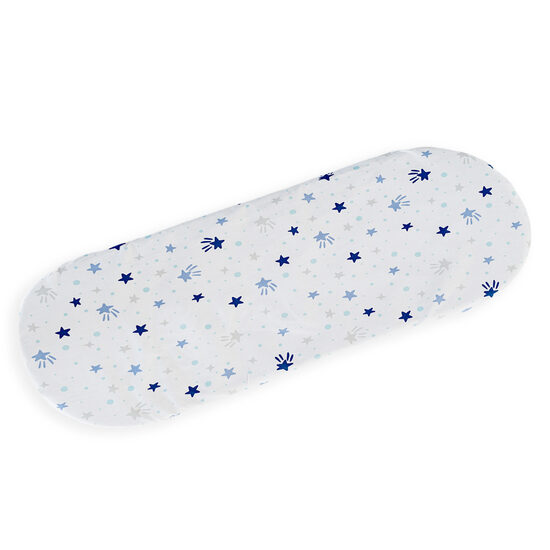Cotton Stroller Sheet | Blue Stars
