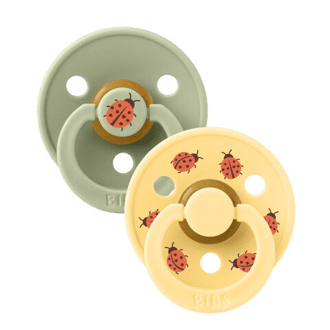 BIBS Studio Colour knupīši Ladybug - Sage Mix
