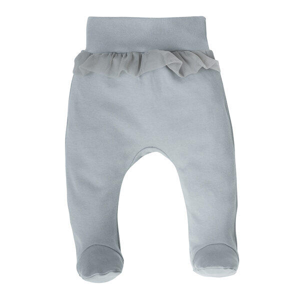 Pants with feet, gray | FEATHERS (Sizes: 68., 74.) 