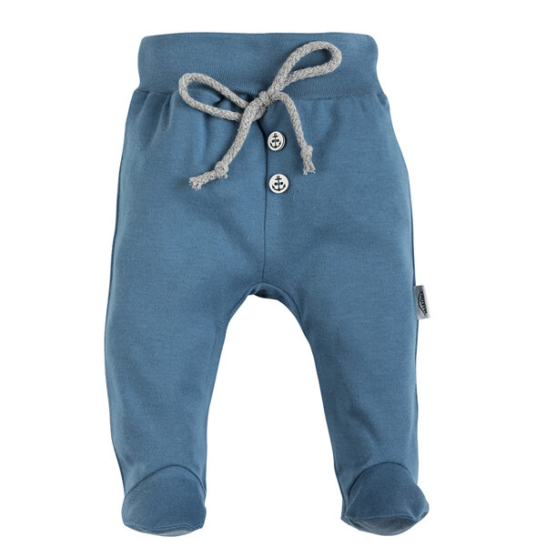 Pants with feet, blue | SAILOR (Sizes: 62., 68.)