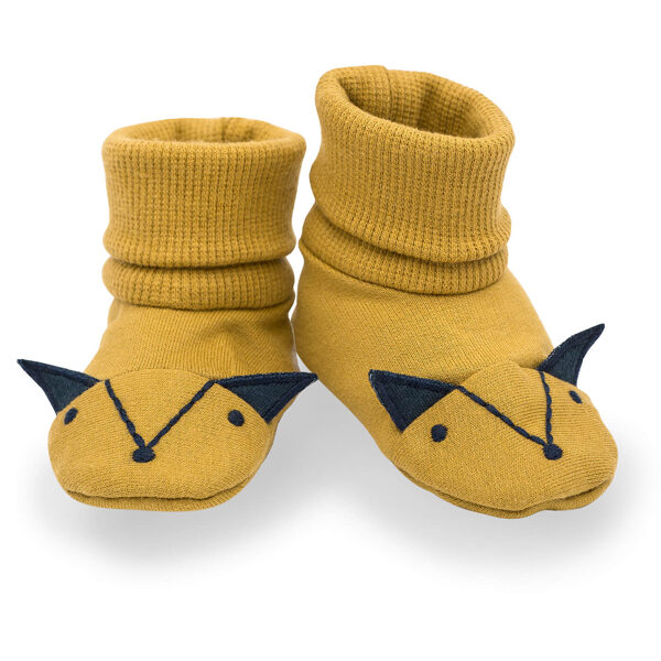 Booties, mustard yellow | Secret Forest (Sizes: 56/62., 68/74)