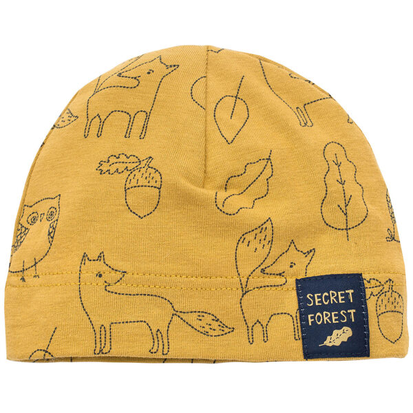 Hat, mustard yellow | Secret Forest (Size: 62., 68., 74., 80.)