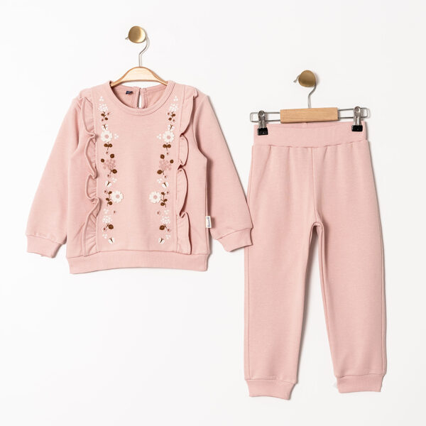 2-piece set, pink: sweater + trousers