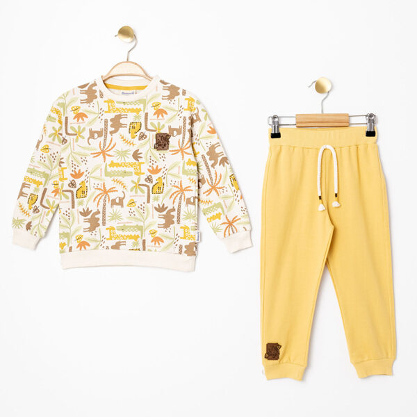 2-piece set, yellow: sweater + trousers