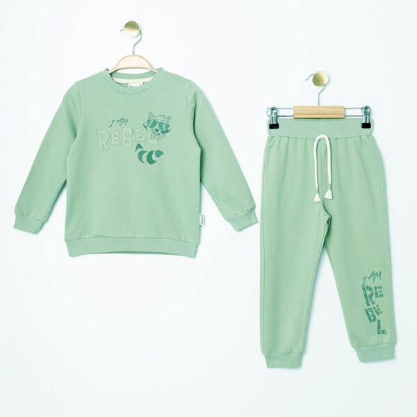 2-piece set, mint: sweater + trousers