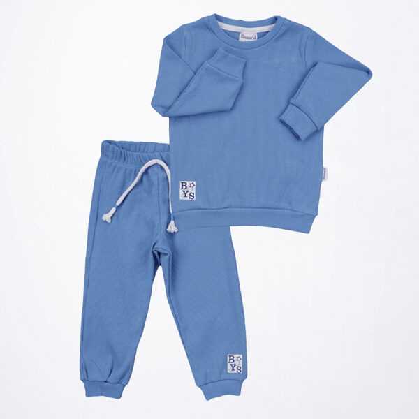 2-piece set, blue: sweater + trousers