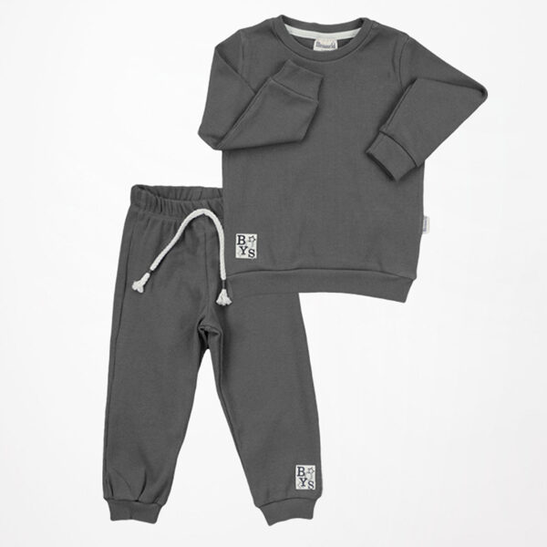 2-piece set, graphite: sweater + trousers