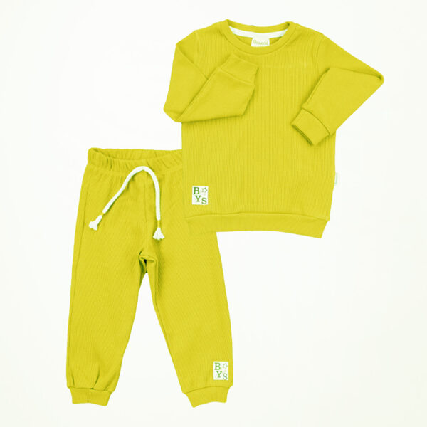 2-piece set, lemon yellow: sweater + trousers