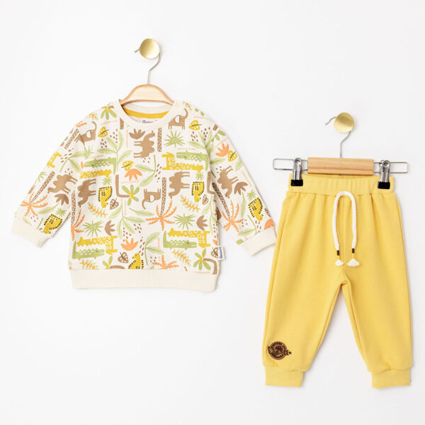 2-piece set, yellow: sweater + trousers