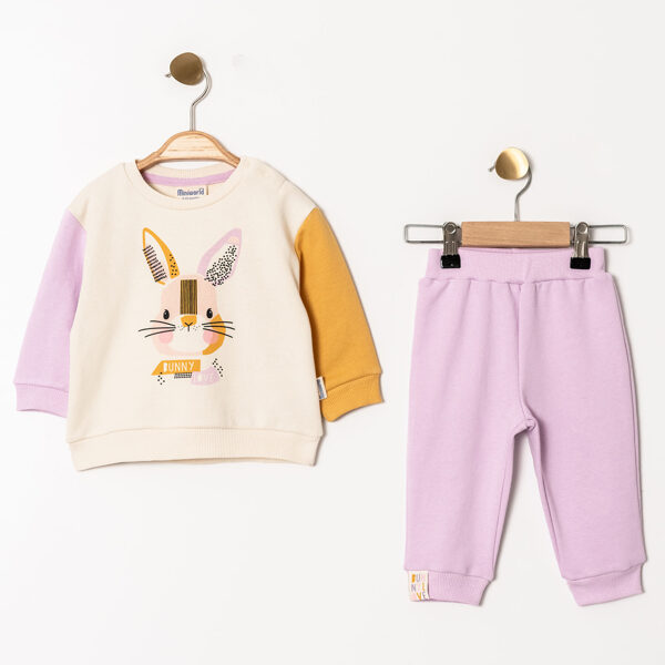 2-piece set, violet: sweater + trousers