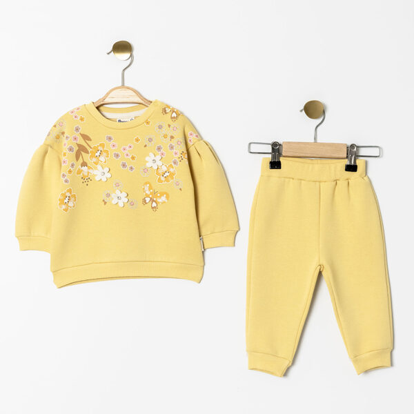 2-piece set, yellow: sweater + trousers