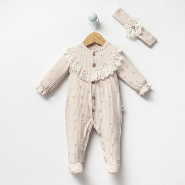 Sleepsuit + hair band (Sizes: 0-3 months, 3-6 months, 6-9 months)