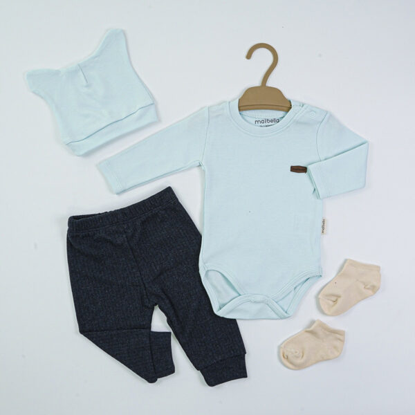 4-Piece Clothing Set in Light Blue