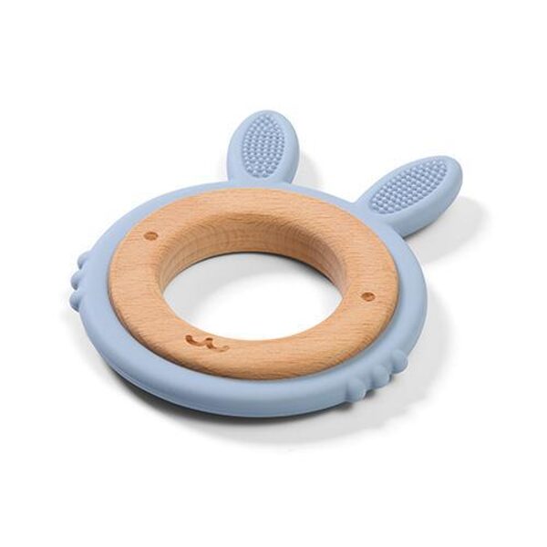 Wooden & silicone teether | BUNNY