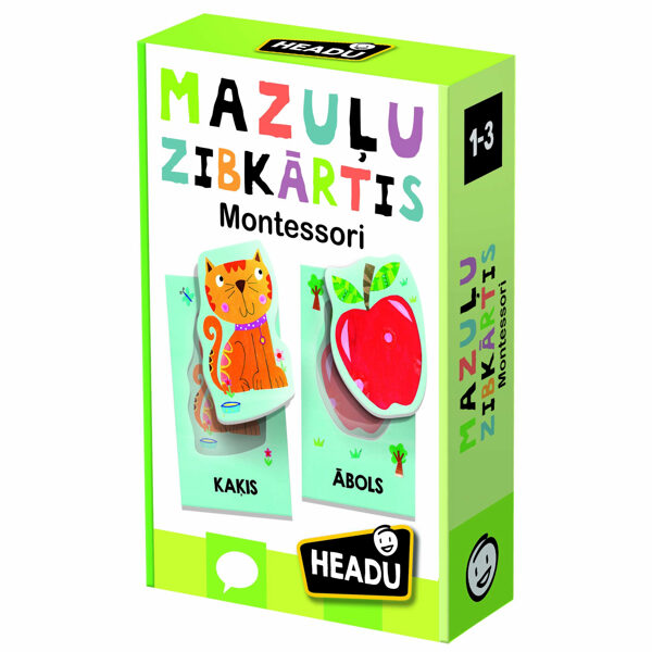 Montessori zibkartītes mazuļiem (Latviešu valodā)