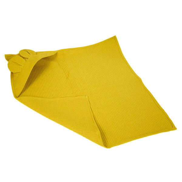 Cotton hooded towel | Yellow