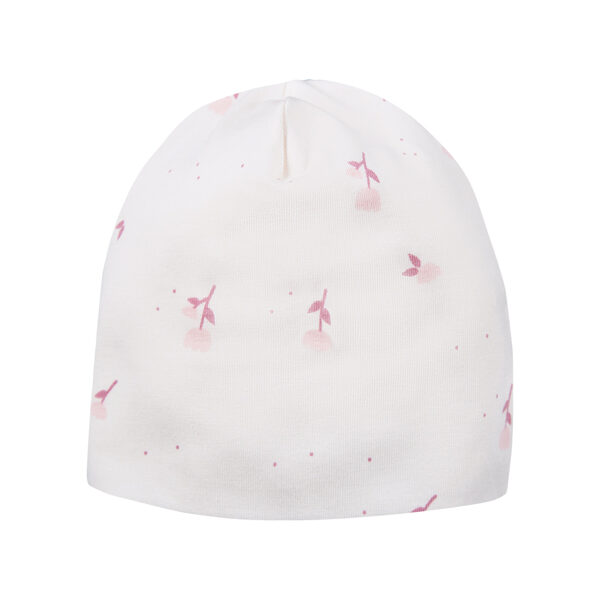 Hat, cream | Pink Flowers (Size: 56., 62.)