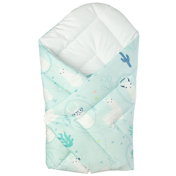 Wrap blanket for newborn, 80x80cm | Lama