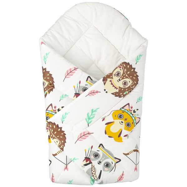 Wrap blanket for newborn, 80x80cm | Indians