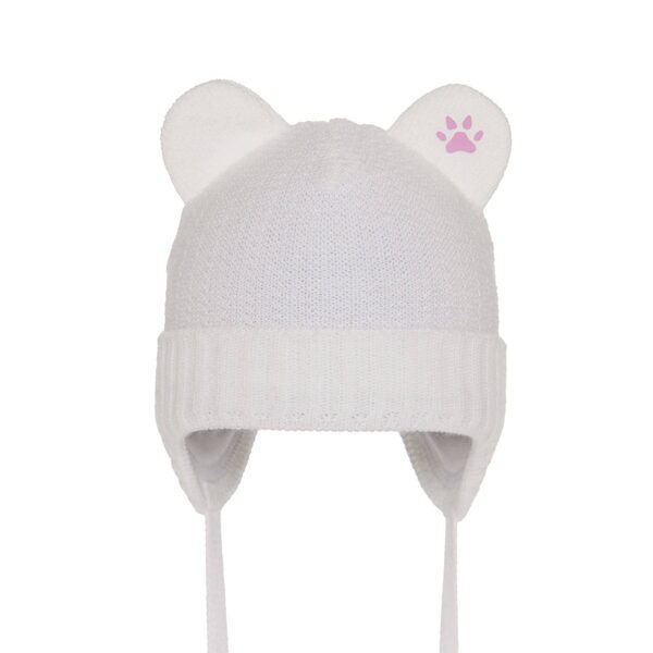 Spring/ autumn hat, NICOL | White (Size: 0-3 months)