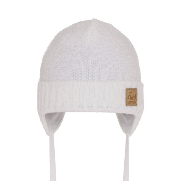 Spring/ autumn hat, TODI | White (Size: 0-3 months)
