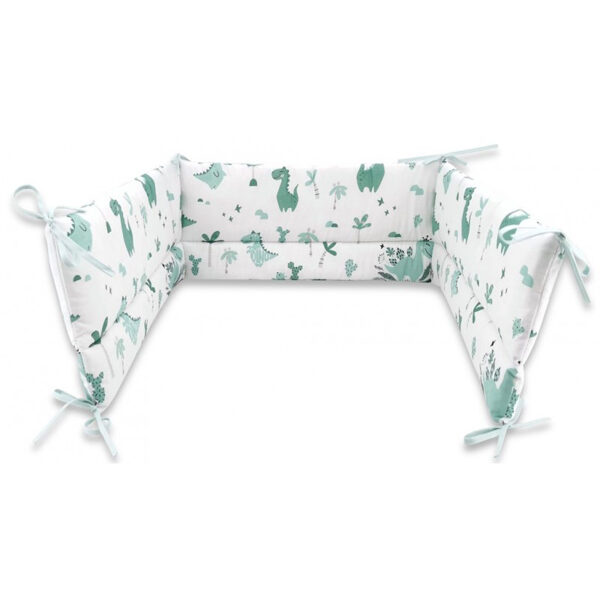 Apmalīte gultiņai, 180x30cm | DINO, zaļš